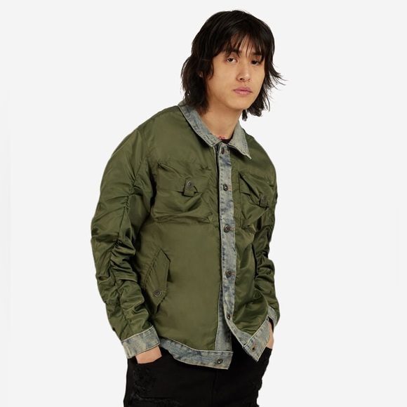smoke rise ny Other - Hot Nylon Denim Jacket